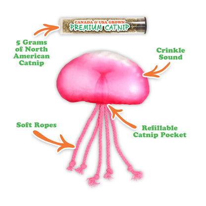 Meowijuana Get Floated Jellyfish Refillable Cat Toy
