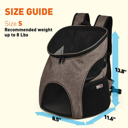 Dogline Pet Carrier Pack: Teal / S 8.5” x W 11.6” x H 13.8”
