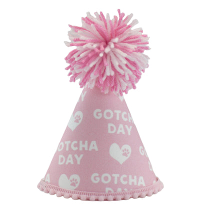 Pup Party Hats Gotcha Day Pink Party Hat: S