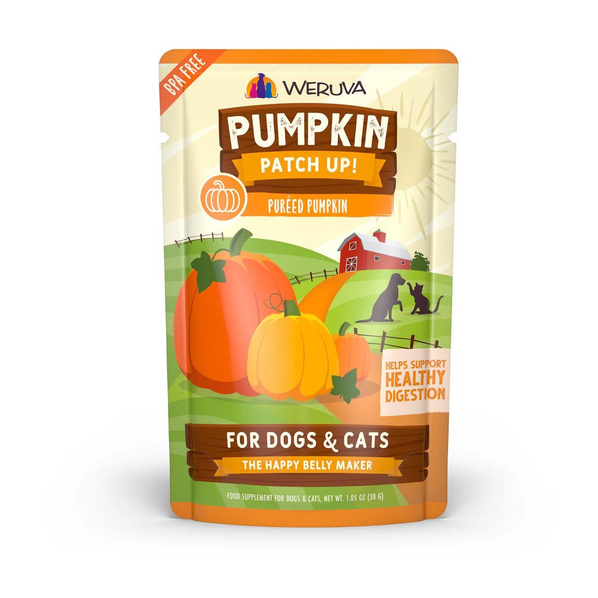 Weruva Pumpkin Patch Up! Dog & Cat Food Supplement Pouches