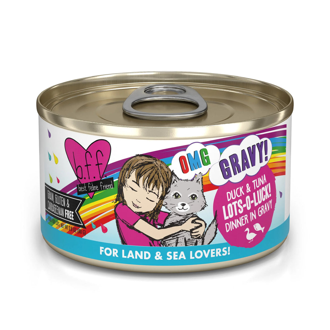 Weruva B.F.F. OMG Gravy! Duck & Tuna Lots-O-Luck Canned Cat Food