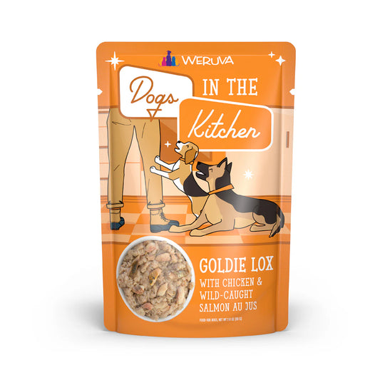 Weruva Dogs in the Kitchen Goldie Lox Chicken & Wild Caught Salmon Grain-Free Dog Food Pouches