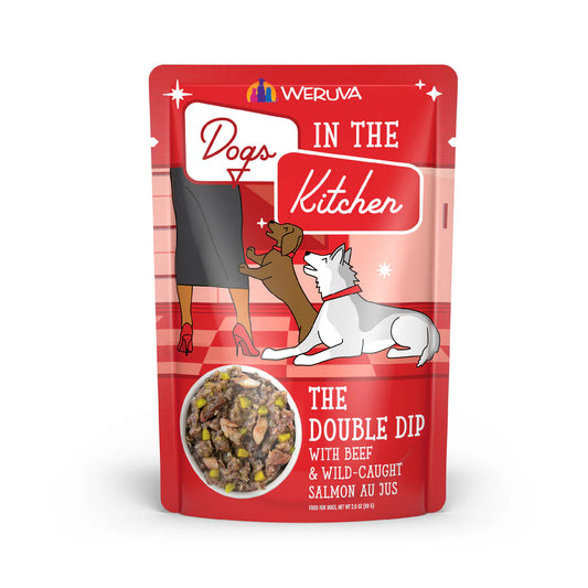 Weruva Dogs in the Kitchen The Double Dip Beef & Wild Caught Salmon Grain-Free Dog Food Pouches