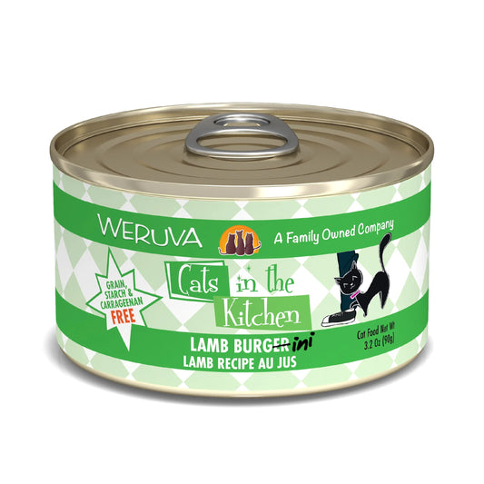 Weruva Cats in the Kitchen  Lamb Burger-ini Lamb Recipe Au Jus