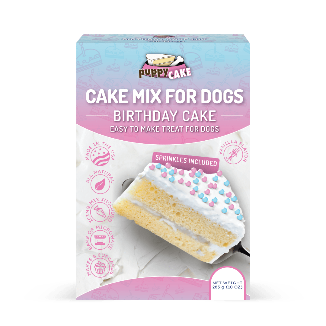 Puppy Cake Mix Birthday Cake Flavored with Pupfetti Sprinkles 9.5 oz