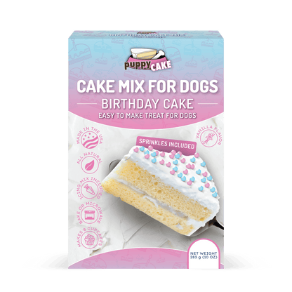 Puppy Cake Mix Birthday Cake Flavored with Pupfetti Sprinkles 9.5 oz