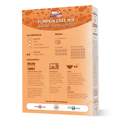 Puppy Cake Mix Pumpkin (wheat-free) 9 oz