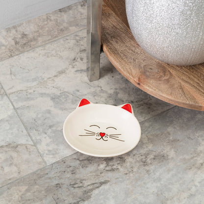Oscar Cat Dish: Blue