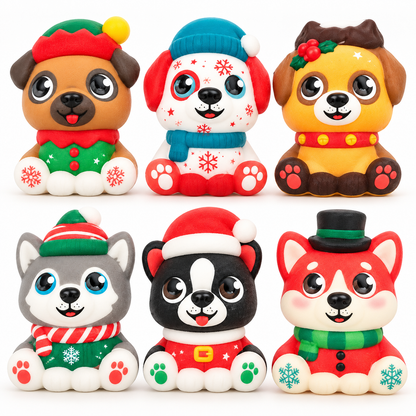 Christmas Animal Squishy Toy – Holiday Character Assorted Designs