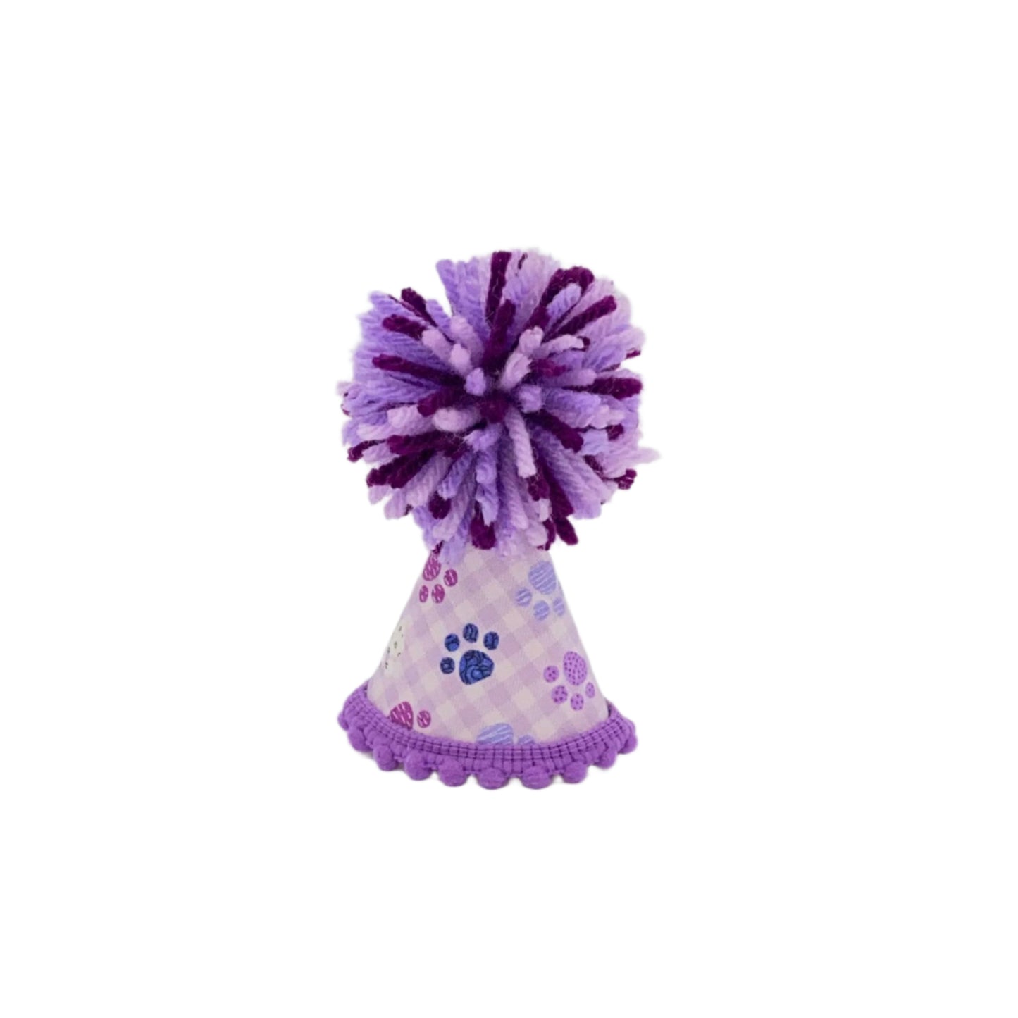 Pup Party Hats Purple Paw Party Hat: L