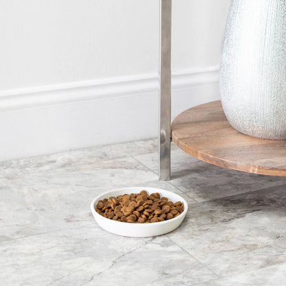 Oscar Classic Round Cat Dish: Blue