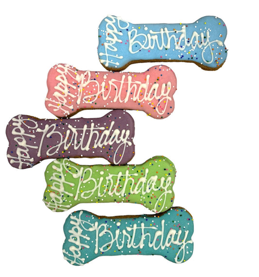 Paws Gourmet Bakery Happy Birthday Bone Dog Treats, 1 count
