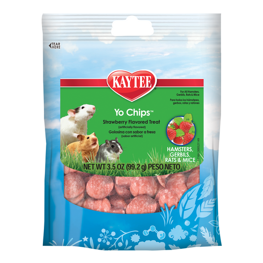 Kaytee Fiesta Strawberry Flavor Yogurt Chips For Small Animals