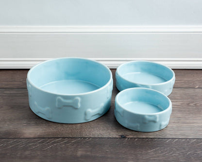 Manor Blue Pet Bowl: Large