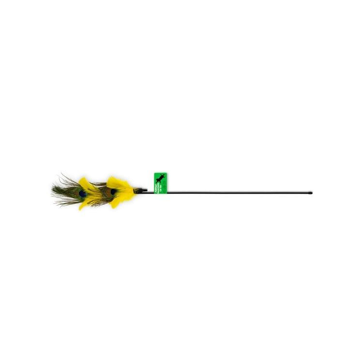 PURRfect Peacock Feather Teaser Wand Cat Toy
