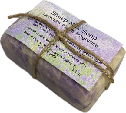Made 4 Ewe Sheep Milk Soap, Lavender Fields 5.5 oz