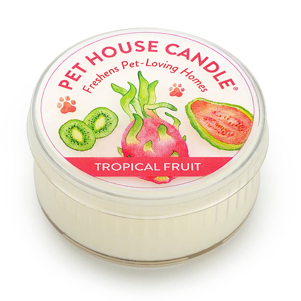 Pet House Tropical Fruit Plant-Based Soy Wax Mini Candle 1.5 oz