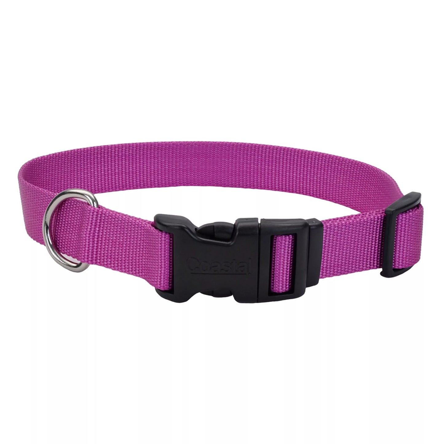 Coastal Adjustable Dog Collar with Plastic Buckle Orchid