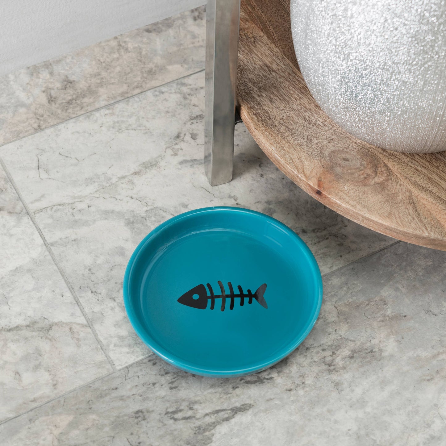 Oscar Classic Round Cat Dish: Pink