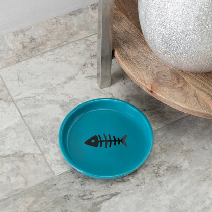 Oscar Classic Round Cat Dish: Pink