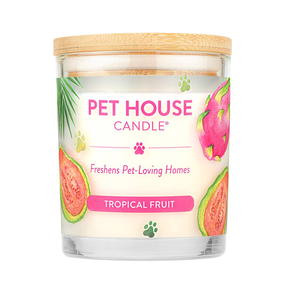 Pet House Tropical Fruit Plant-Based Soy Wax Candle 9 oz