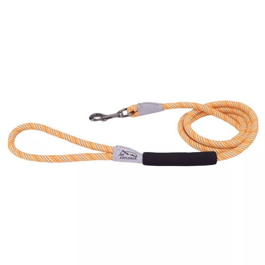 Coastal K9 Explorer Brights Reflective Braided Rope Snap Leash Desert