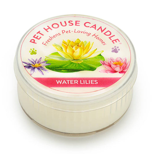 Pet House Water Lilies Plant-Based Soy Wax Mini Candle 1.5 oz