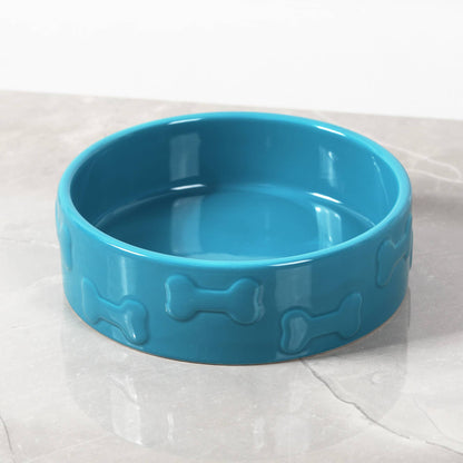 Manor Azure Pet Bowl: Large