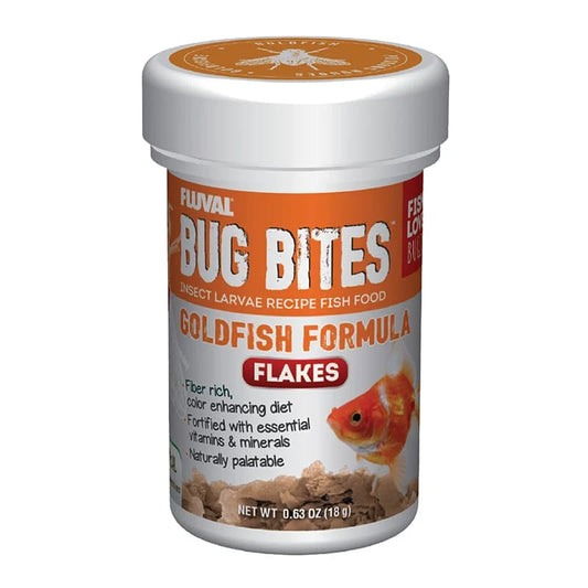Fluval Bug Bites Goldfish Formula Flakes Fish Food, .63 oz