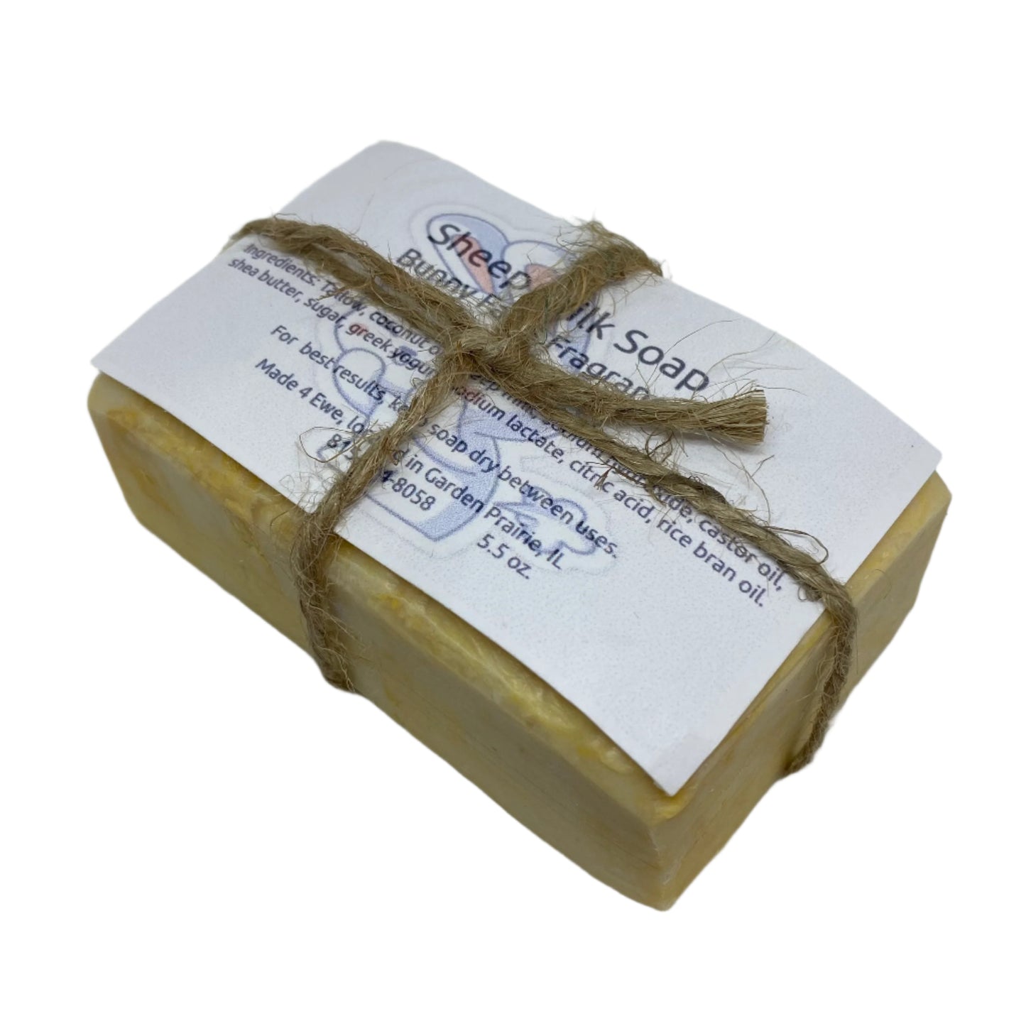 Made 4 Ewe Sheep Milk Soap, Bunny Farts 5.5 oz