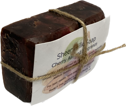 Made 4 Ewe Sheep Milk Soap, Cherry Almond 5.5 oz