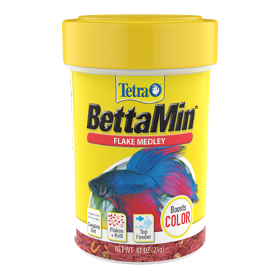 Tetra BettaMin Tropical Medley Color Enhancing Fish Food .81 oz