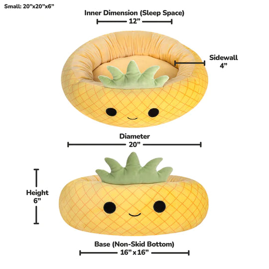 Squishmallows Maui the Pineapple Pet Bed