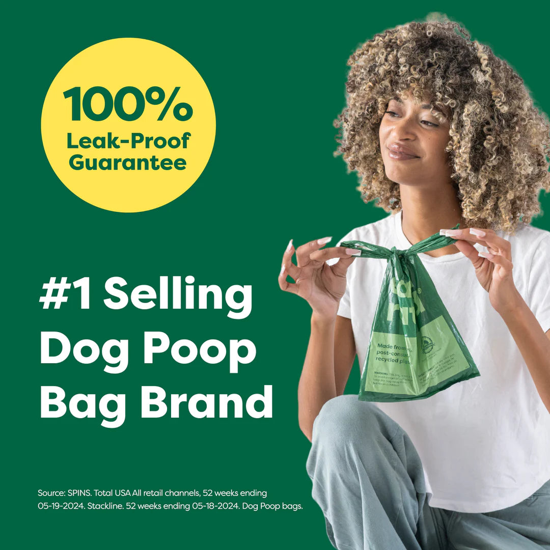 Earth Rated Dog Poop Bags with Handles Unscented 120 Count