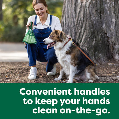 Earth Rated Dog Poop Bags with Handles Unscented 120 Count
