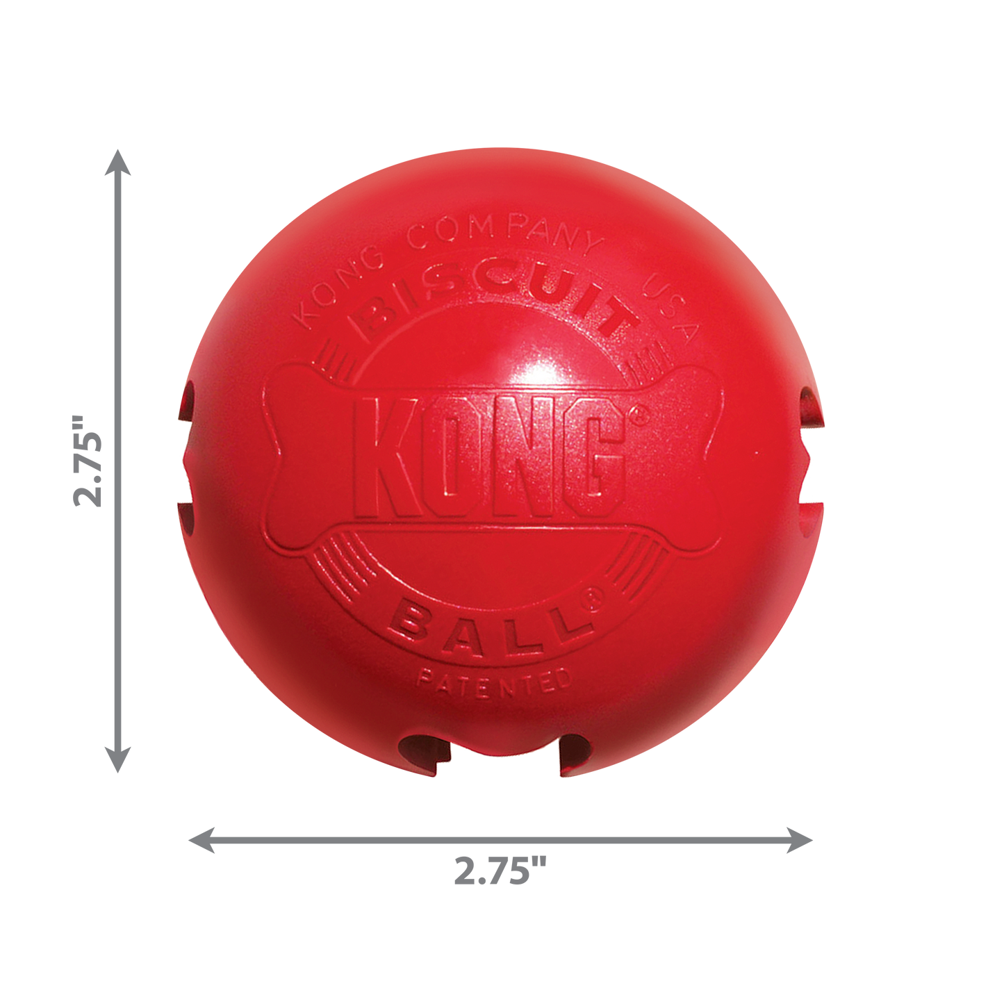 Kong Biscuit Ball Dog Toy, Small