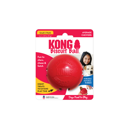 Kong Biscuit Ball Dog Toy, Small