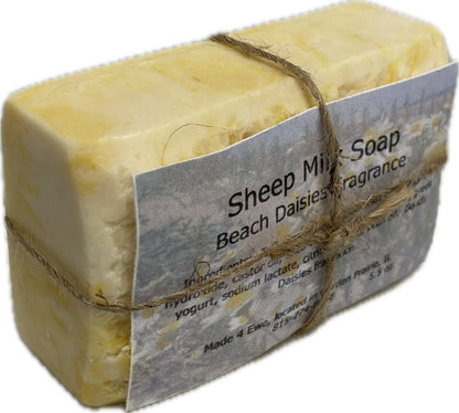 Made 4 Ewe Sheep Milk Soap, Beach Daisies 5.5 oz