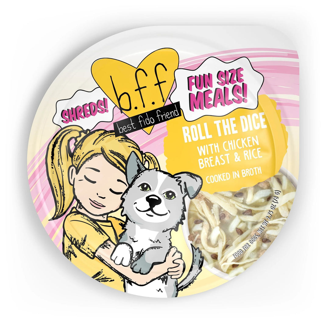 Weruva B.F.F. Fun Size Meals Roll The Dice with Chicken Breast & Rice