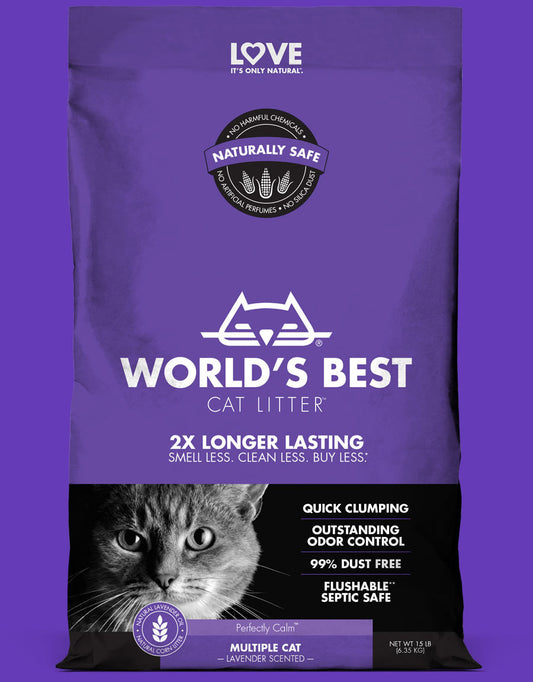 World's Best Cat Litter Multiple Cat Lavender Scented