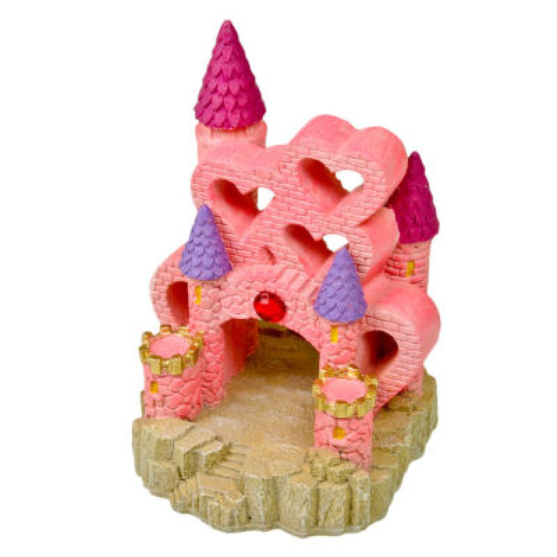 Blue Ribbon Exotic Environments Heart Castle Large Aquarium Ornament