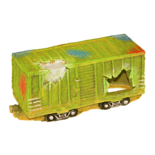 Blue Ribbon Exotic Environments Train Car Aquarium Ornament