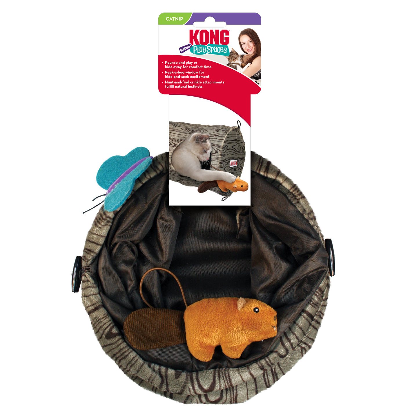 KONG Play Spaces Burrow Cat Toy