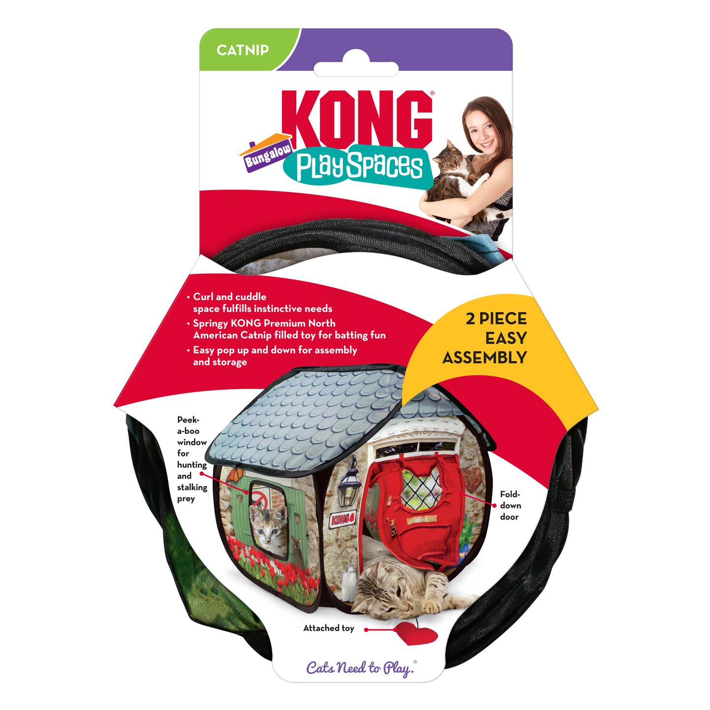 KONG Play Spaces Bungalow Cat Toy