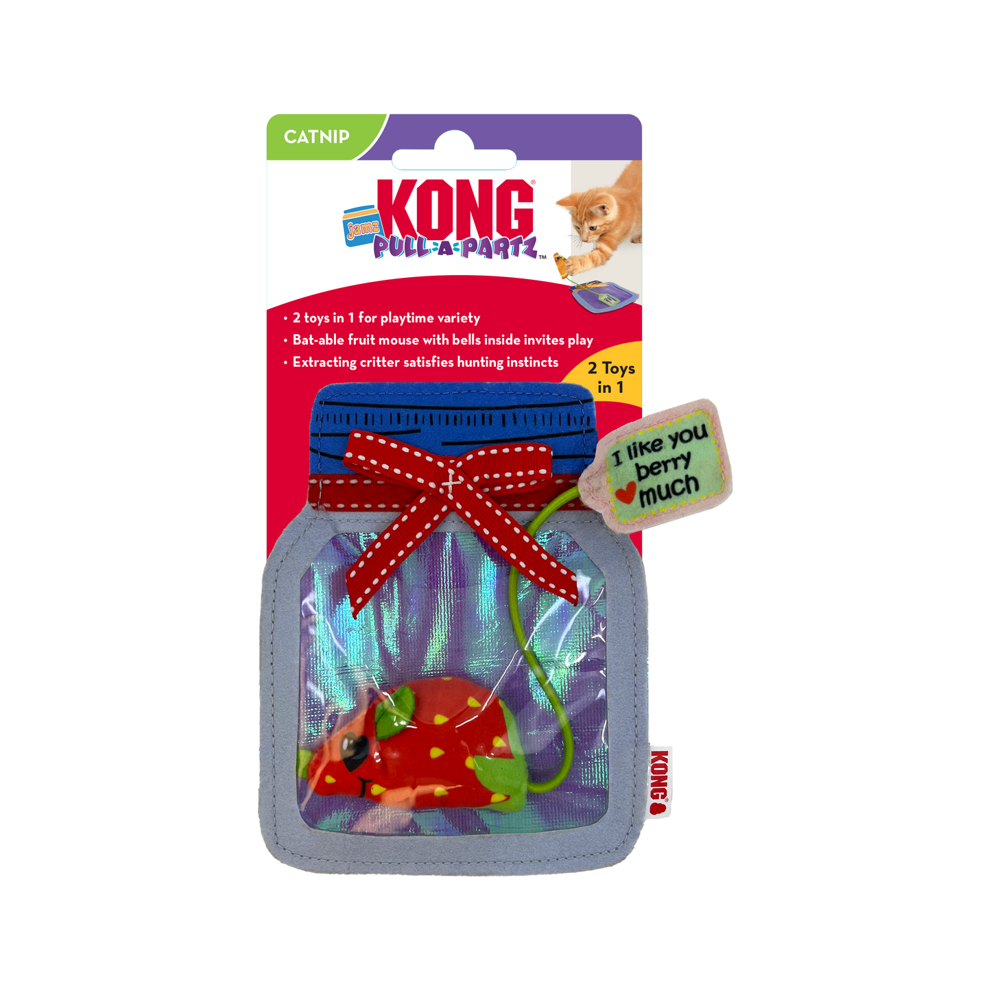 KONG Pull-A-Partz Jamz Cat Toy