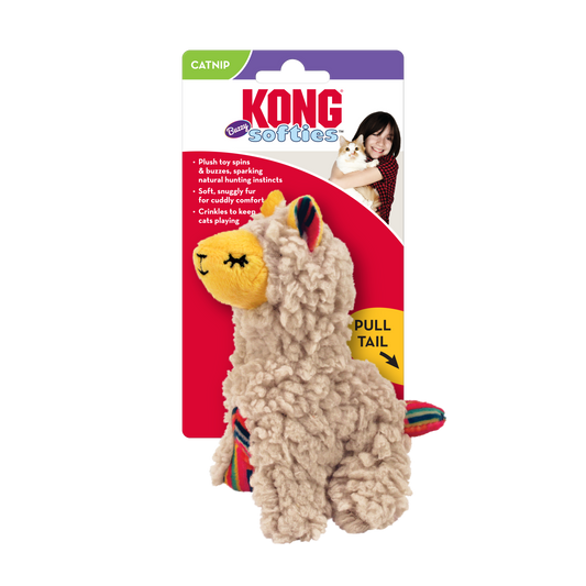 Kong Softies Buzzy Llama Cat Toy