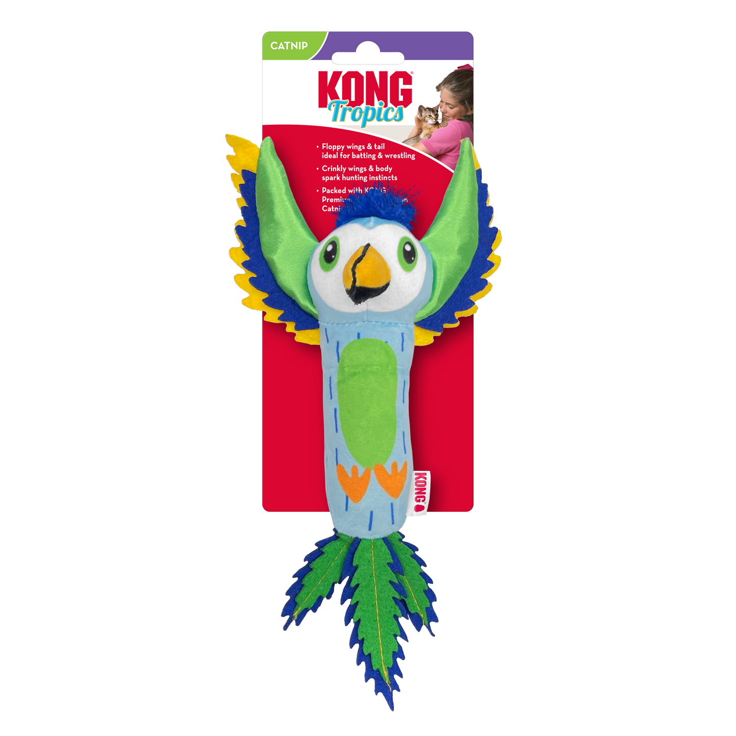 Kong Tropics Assorted Bird Catnip Cat Toy