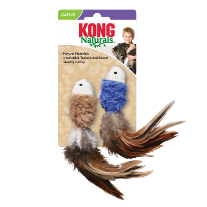 KONG Naturals Crinkle Fish Cat Toy, 2 Pack