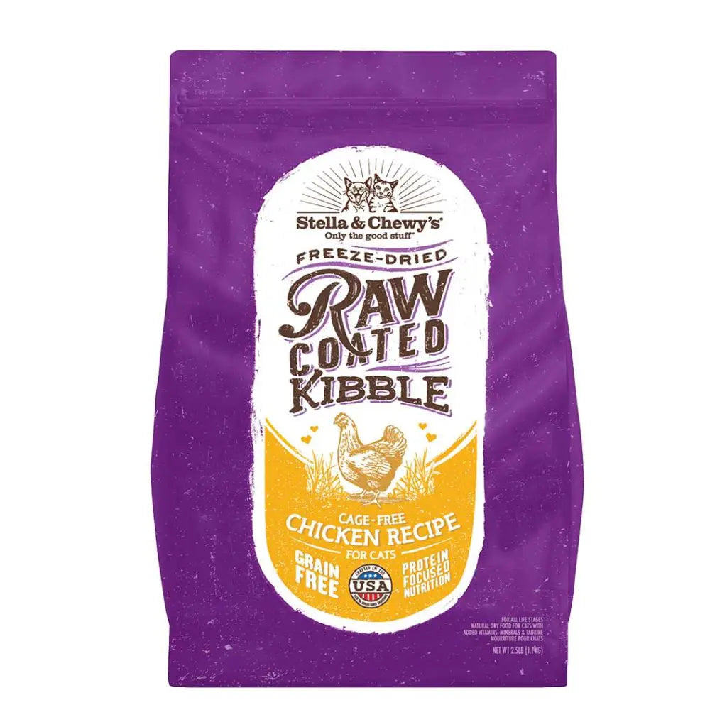 Stella & Chewy's Raw Coated Kibble Cage-Free Chicken Cat Food