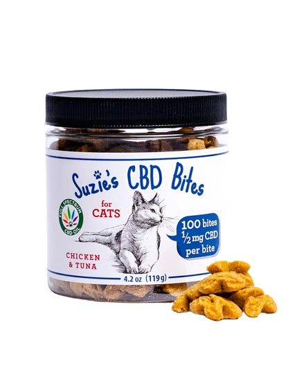 Suzie's CBD Bites for Cats Chicken & Tuna, 4.2 oz